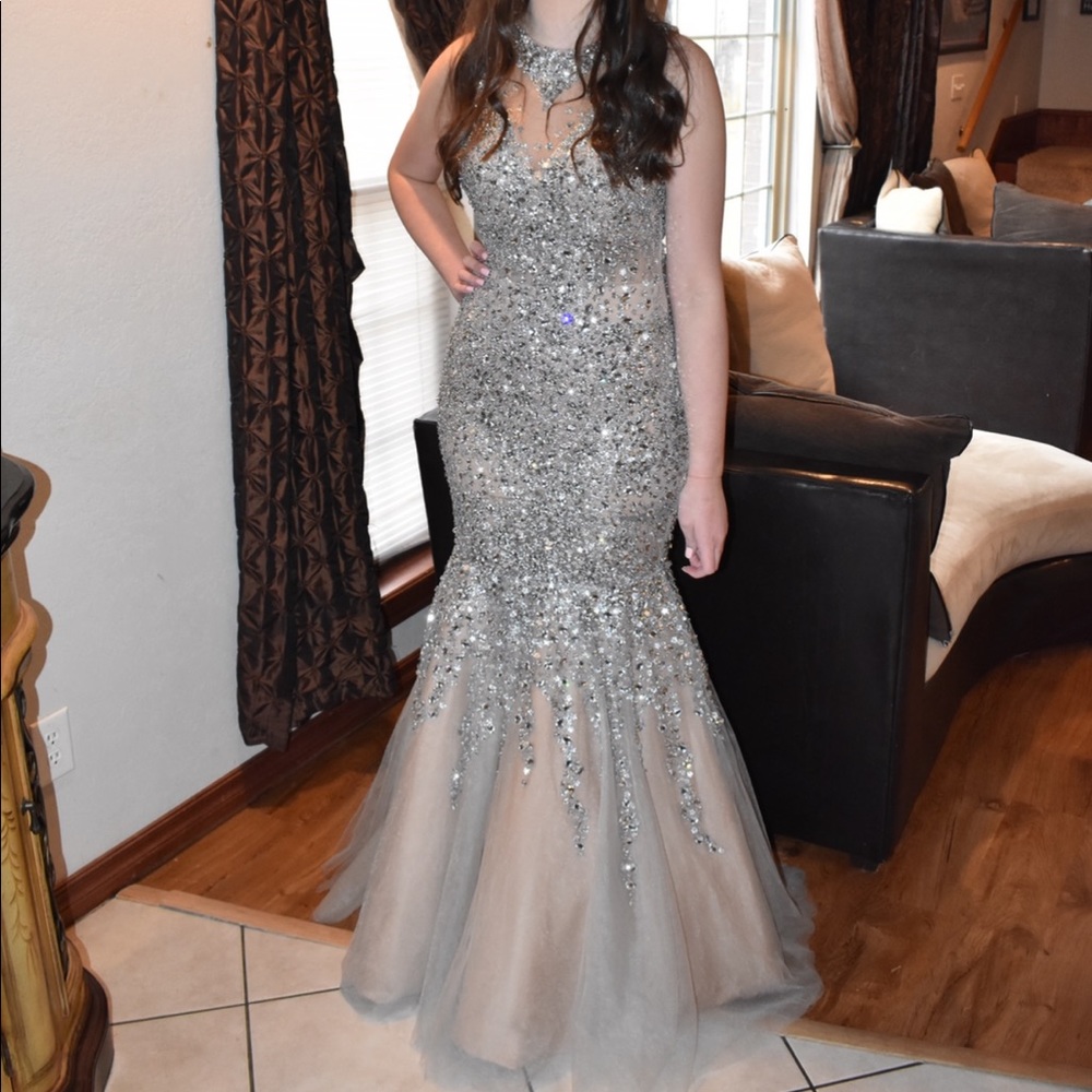 Prom mermaid sequin dress